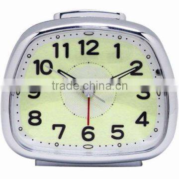 Plastic Trapezoid Snooze Alarm Clock , Desktop Clock, Wake up Light Clock