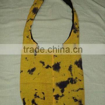 yellow tie dye indian bags