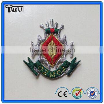 Hot sell decorative sport clothes uniform 3d letter embroidery logo patch