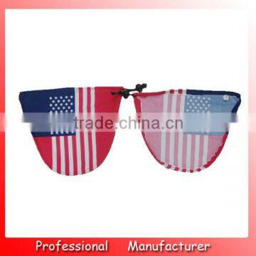 American car mirror cover,26*28cm elastic fabric mirror cover,flag car cover