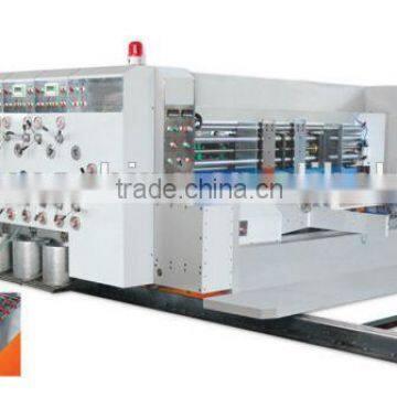 High speed four color printer slotter rotary die-cutter