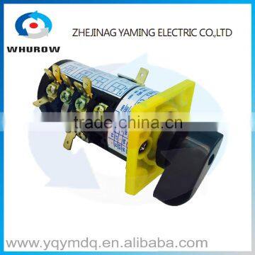 HZ5B-20/4DG for distribution box electrical high voltage changeover rotary cam switch four poles 20A sliver point contacts CE