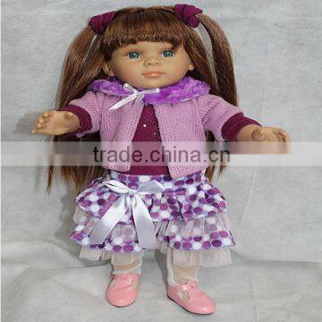 NEW FASHION Reborn baby girl dolls in 18'' American vinyl silicon surprise gift