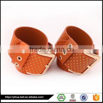 Fashion Accessories orange women's casual leather belt