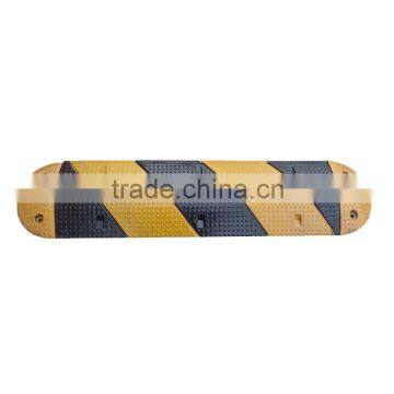 Durable rubber road safety speed bumps