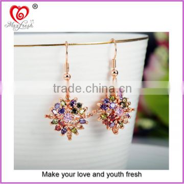 Fast shipping jewelry factory wholesale zircon earring custom design zircon earring