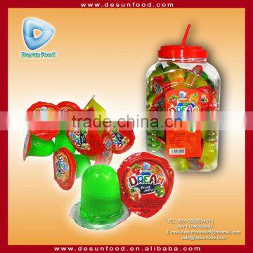 Fruit Jelly cup in jar