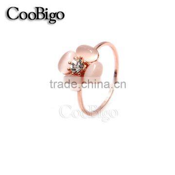 Fashion Jewelry Zinc Alloy Popular Flower Ring Ladies Wedding Party Show Gift Dresses Apparel Promotion Accessories