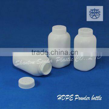 hdpe square plastic bottles for powder, 80ml plastic powder container, dry powder container