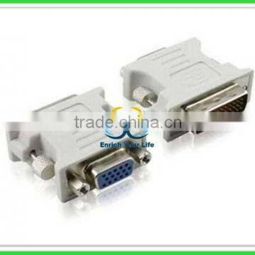 DVI 24+5 pin male to VGA female adapter connector converter M F DVI-I