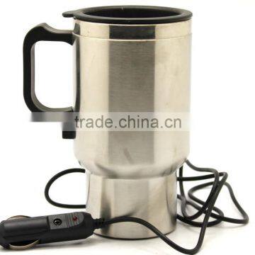 Double Wall Stainless Steel Auto Vacuum Cup, Within Car Charger, 450ml Capacity photo-3