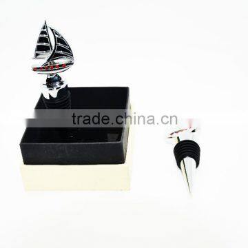 Diamond Design Sailing Wine Bottle Stopper photo-3