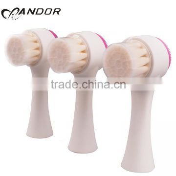 New face brushes synthetic hair top andor silicone facial brush