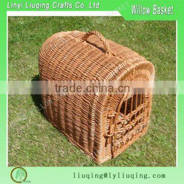 Natural material wicker carrier basket wicker Pet Cave Handwoven Wicker House