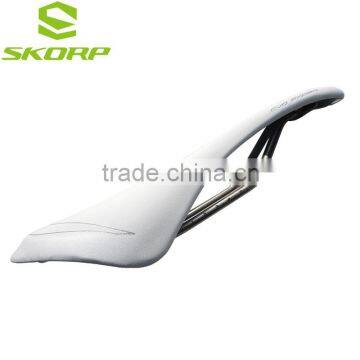 Colorful MTB Bike Seat Leather Bicycle Saddle White Bike Saddle