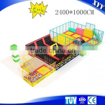 2015 Popular Indoor Trampoline Park With Basketball Hoop