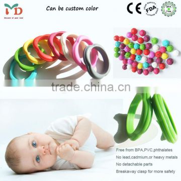 Food Grade Chewable BPA Free Silicone Eco-friendly Bangles