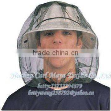 insect treated round green outdoor mosquito head net