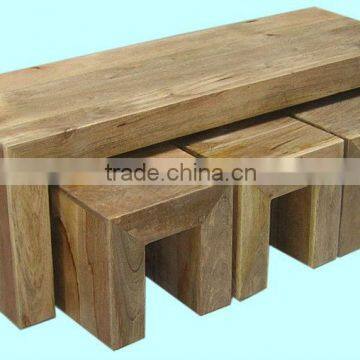 wooden coffee table set,mango wood furniture