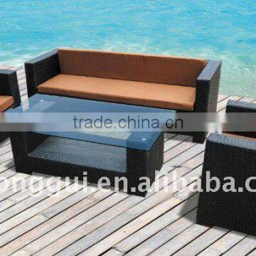 stacking rattan garden sofa set