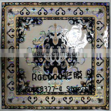 CLASSICAL ELEGANT PRINTING PVC WALL PANELS PLASTIC CEILING 60*60 CM APPLIED TO BEDROOM DECORATION PVC WALL SHEET PANELS photo-2