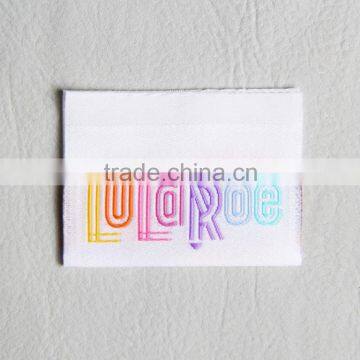 Labeling Factory Custom Woven Label Made by 50D Yarn for Continental-cut Shirt