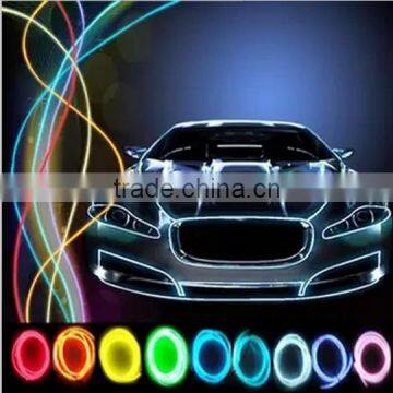 2015 Newest 9 Colors Car EL Cold Light With 1 Meter Drive Motor Auto Atmosphere String Lights LED Christmas Decorative Lights