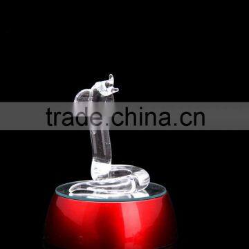 New Custom Design Snake Figurine Make Glass Figurines for Home Decration