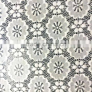 round floral nylon spandex african lace fabric