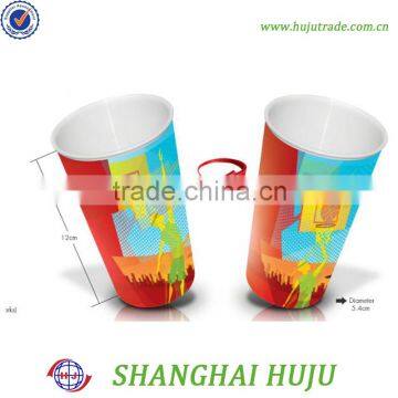 Temperature sensitive color changing plastic 3d mug