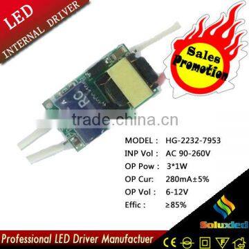 Promotion HG-2232-7953 LED driver 220V 3*1W
