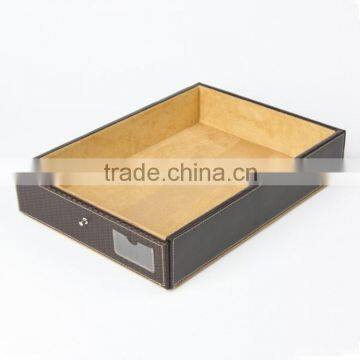 Hot sell high quality multipurpose genuine leather or faux leather tray