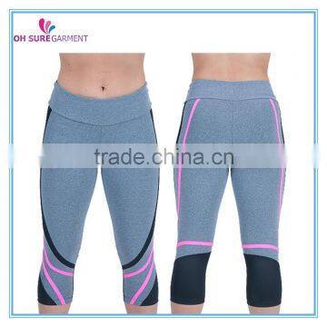 86% nylon 14% spandex womens dry fit sports legging gym pants