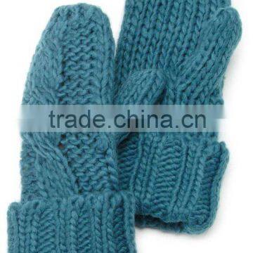 hand knitted remix winter gloves