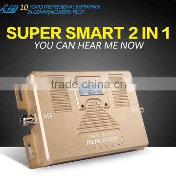 global frequency 2 IN 1 900/1800mhz GSM 4g smart LCD display mobile booster repeater