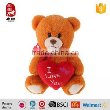 Plush Stuffed Plush Soft Valentines Teddy Bear With Heart China Yangzhou Manufacture Customize Wholesale photo-3