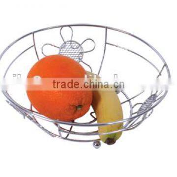Kitchenware Metal Wire and Chrome Plated Fruit Basket photo-5