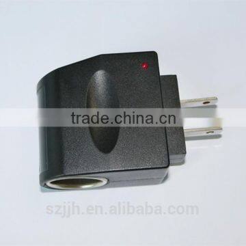 High quality portable 12V ac dc cigarette lighter socket adapter