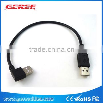 Right Angle USB 2.0 Male To Male Extension USB Cable 20CM Cord