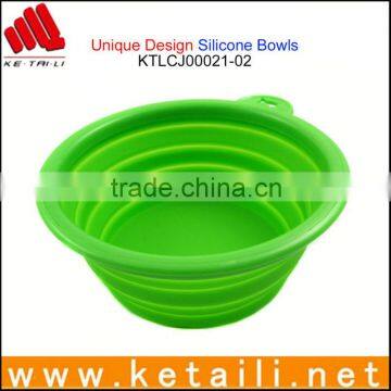 Good Quality Silicone Folding Washing up Bowl, Microwave Safe Silicone Bowls