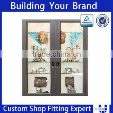 Environmental design display cabinet glass mirror