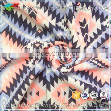 pink grey abstract custom printed lycra fabric for swimwear