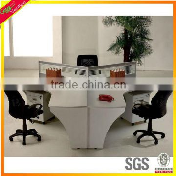 office workstation aluminium frame with 3 seats