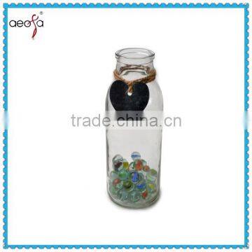 Round Shape Candle Holder Glass Bottle for Candle