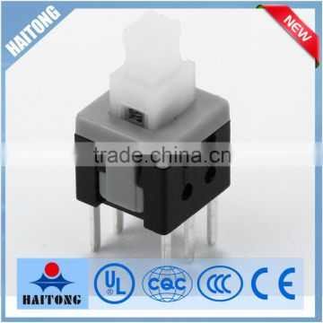 6 pin white head push button switch china button maker