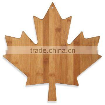 maple leaf shaped bamboo cutting board Canada