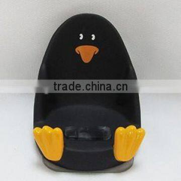 plastic penguin handset seat, mobile phone holder