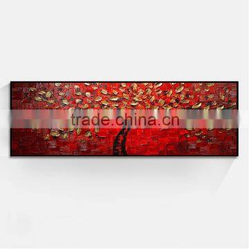 Shu1714 palette knife flower canvas oil painting for bedroom