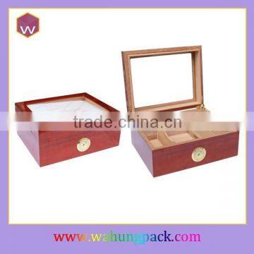 Promotion Hinged Wooden Cigar Storage Box Wholesale Box For Cigar Packing