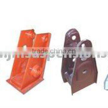 BPW trailer parts FRONT/ REAR/CENTER SPRING HANGERS FOR HUTCH FRONT REAR & CENTER HANGERS, FRUEHAUF FRONT, REAR & CENTER HANGERS